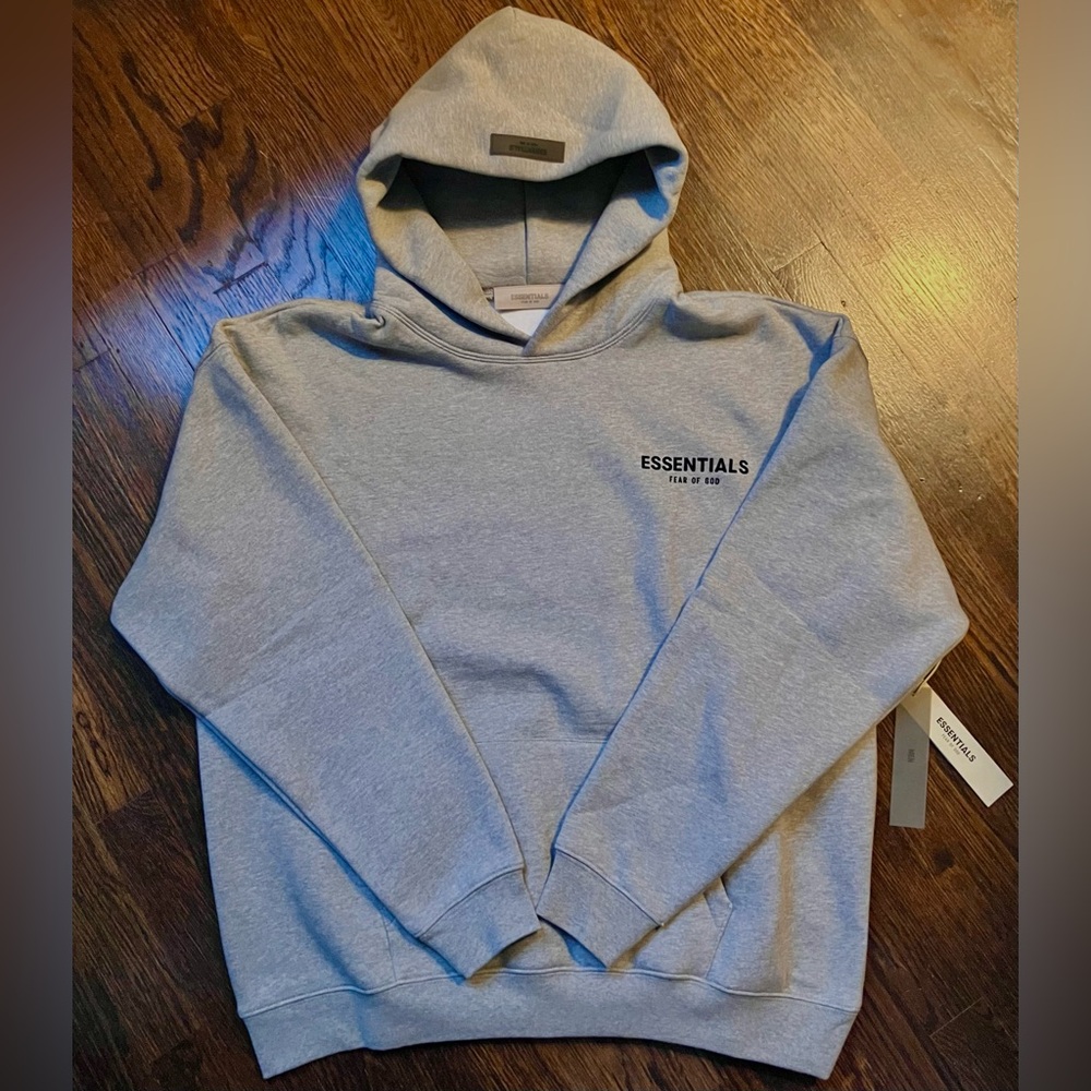 Essentials Dark Oat Meal Hoodie